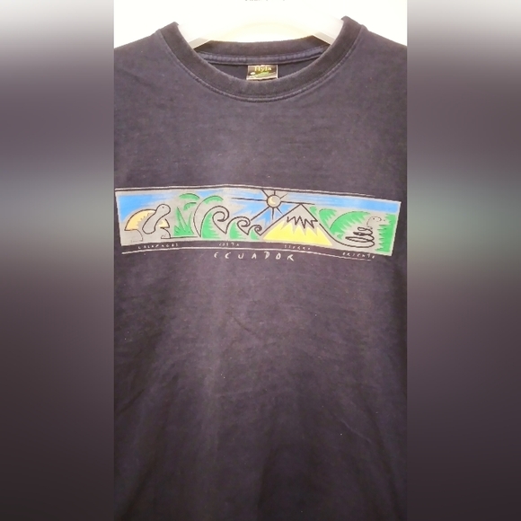 Vintage Hyla Navy Blue Short Sleeves Cotton t-shirt Size Medium. - Picture 7 of 7